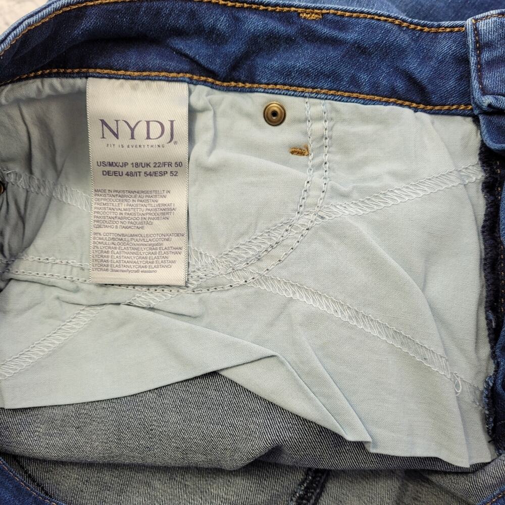 NWOT NYDJ Sheri Cooper Slim Leg Dark Wash Jeans Lift Tuck Slimming Stretch sz 18 - Picture 11 of 16